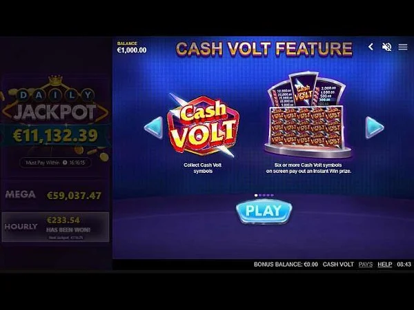 Giới thiệu sơ lược về trò chơi Cash Volt slot