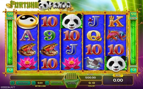 Biểu tượng và các khoản thanh toán trong game Fortune Panda