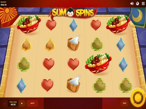 Có nhiều tính năng thưởng trong trò chơi Sumo Spins