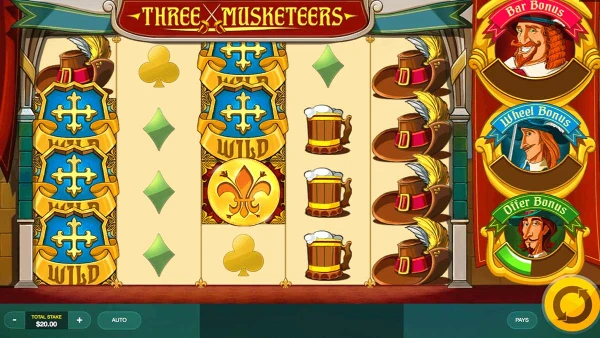 Three Musketeers mang đến nhiều tính năng in-game thú vị