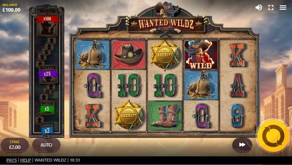 Có nhiều tính năng thưởng trong game slot Wanted Wildz