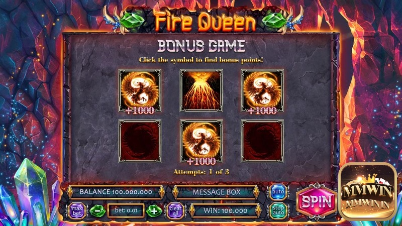 Vòng Bonus trong game Fire Queen