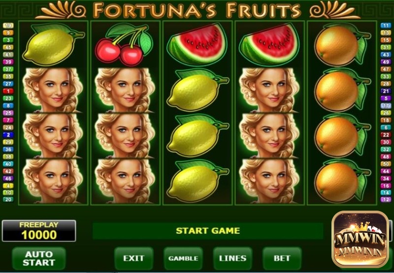 Fortuna’s Fruits có hiệu ứng đồ họa sắc nét