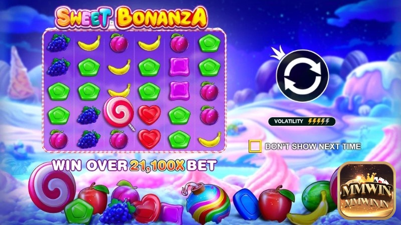 Hình ảnh kẹo, trái cây là biểu tượng trong Game