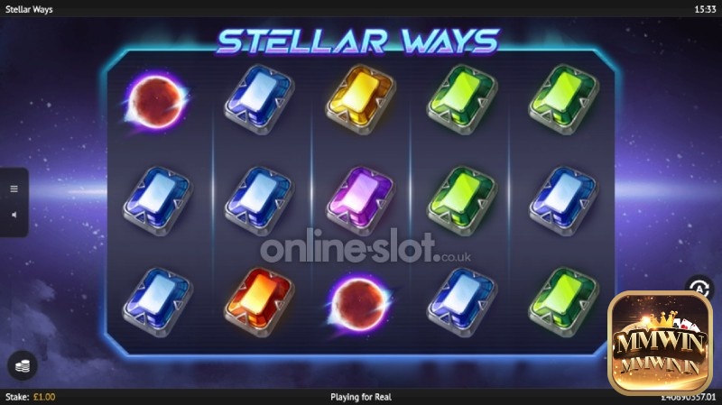 Giao diện chính của slot game Stellar Ways