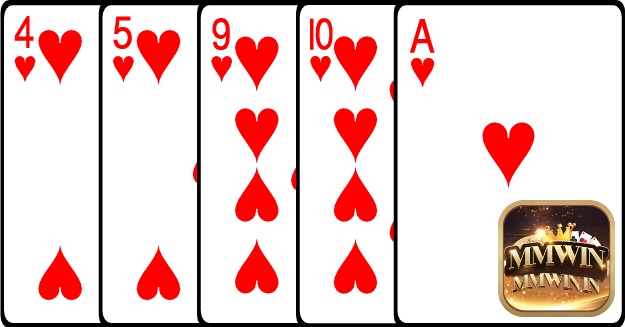 Flush in poker gồm tổ hợp các quân bài cùng chất